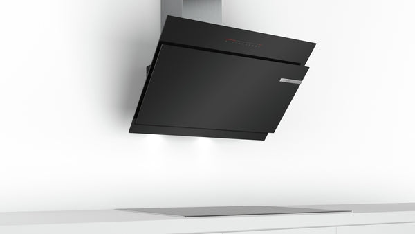 BOSCH SERIES 6 CHIMNEY COOKER HOOD 90CM DWK97JQ60B CLEAR GLASS