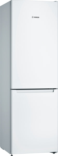 BOSCH Series 2, free-standing fridge-freezer with freezer at bottom, 186 x 60 cm, White KGN36NWEAG