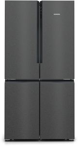 IQ300, French Door Bottom freezer, multi door, 183 x 90.5 cm, Brushed black steel antiFingerprint KF96NAXEAG