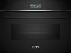 IQ700, Built-in compact oven with microwave function, 60 x 45 cm, Black CM724G1B1B