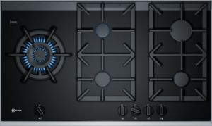 N 90, Gas hob, 90 cm, Ceramic, Black T29TS79N0