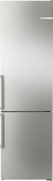 BOSCH Series 6, free-standing fridge-freezer with freezer at bottom, 203 x 60 cm, Brushed steel anti-fingerprint KGN39AIAT