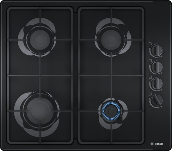 BOSCH Series 2, Gas hob, 60 cm, Black PBP6B6B60