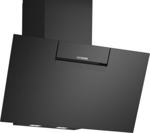 IQ300, Wall-mounted cooker hood, 80 cm, Clear glass black printed LC87KFN60B