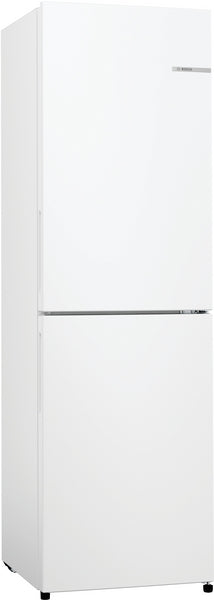 BOSCH Series 2, free-standing fridge-freezer with freezer at bottom, 182.4 x 55 cm, White KGN27NWEAG