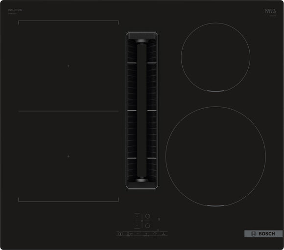 BOSCH Series 4, Induction hob with integrated ventilation system, 60 cm, surface mount without frame PVS611B16E