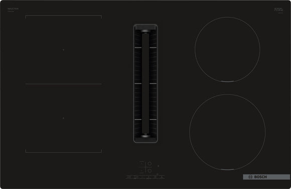 BOSCH Series 4, Induction hob with integrated ventilation system, 80 cm, surface mount without frame PVS811B16E