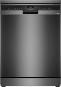 IQ300, free-standing dishwasher, 60 cm, Brushed black steel anti-fingerprint SN23EC03ME