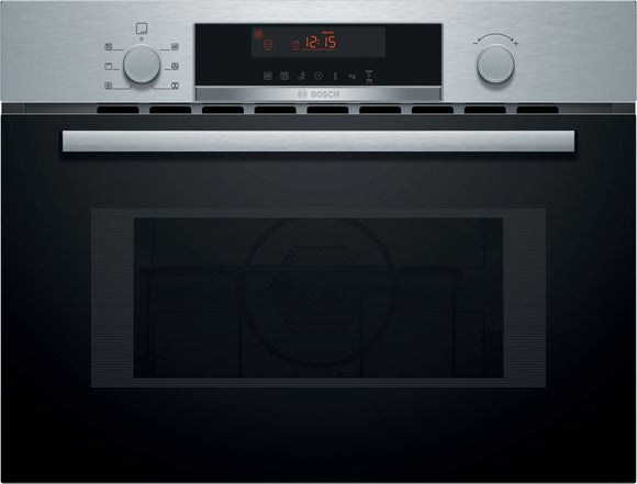 BOSCH Series 4, Built-in microwave oven with hot air, 60 x 45 cm, Stainless steel CMA583MS0B