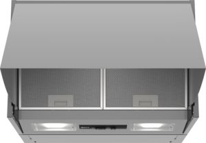 N 30, Integrated cooker hood, 60 cm, Silver D64MAC1X0B