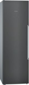 IQ500, free-standing fridge, 186 x 60 cm, Brushed black steel antiFingerprint KS36VAXEP