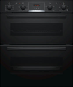 BOSCH Series 4, Built-under double oven NBS533BB0B