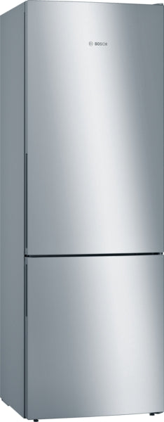 BOSCH Series 6, free-standing fridge-freezer with freezer at bottom, 201 x 70 cm, Brushed steel anti-fingerprint KGE49AICAG