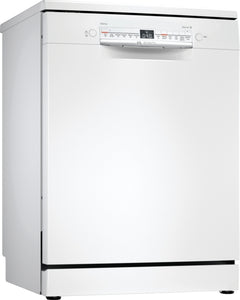 BOSCH SERIES 2, DISHWASHER, WHITE SMS2HVW66G FREE STANDING