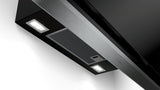 BOSCH SERIES 8, CHIMNEY COOKER HOOD 90CM, DWK98PR60B CLEAR GLASS BLACK PRINTED